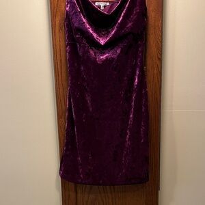 Charlotte Russe Rich Purple Velvet Dress - size Medium